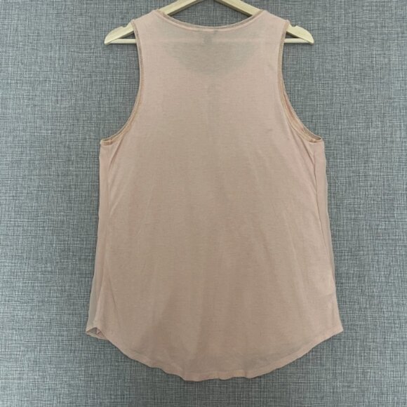 🌈** Any 2 For 20$**🌈 Ann Taylor Soft Pink Keyhole Tank Top - Picture 2 of 10
